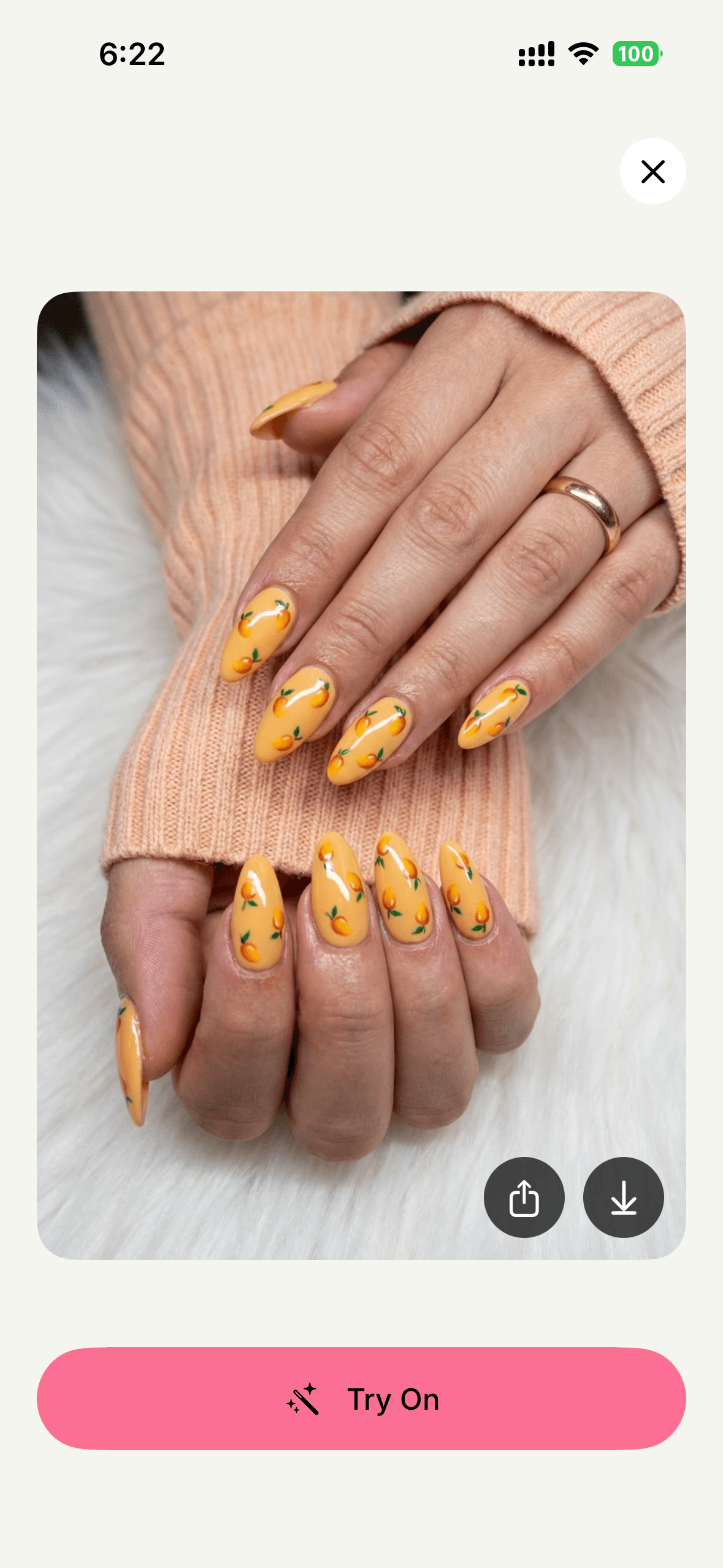 Wicked app save nail design view